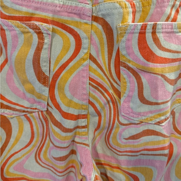 SHEIN Multicolor Swirl Straight Leg Pants size 8/10 - Picture 3 of 3